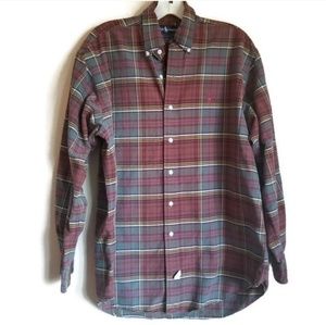 polo ralph lauren vintage plaid shirt size M